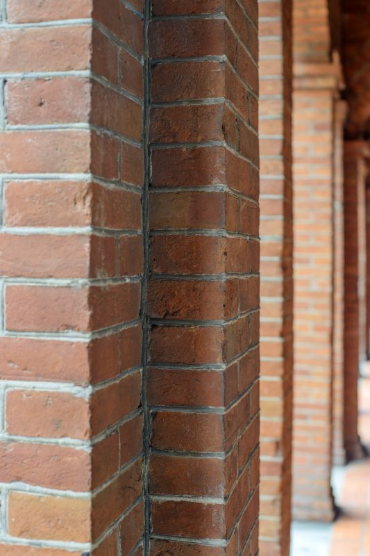 Repaired Brick Pillar in Residential Setting